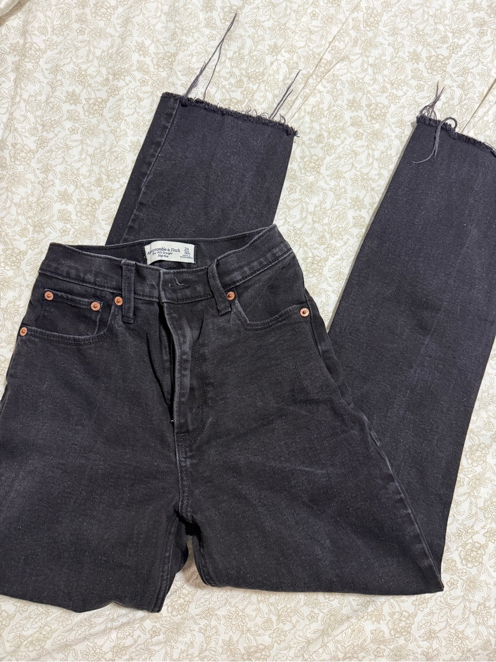 Abercrombie & Fitch Women’s Black Straight Jeans